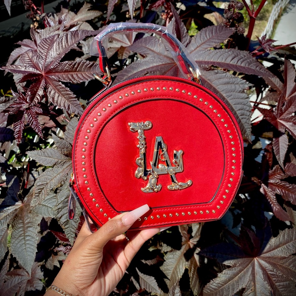 LA Purse Bags- Red and Mustard Yellow